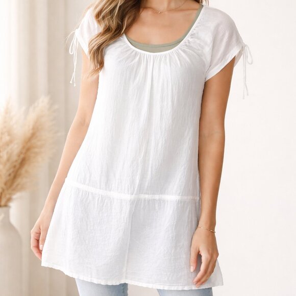 H&M Tops - H&M Conscientious Collection Organic Cotton Cinch Top | Size 6